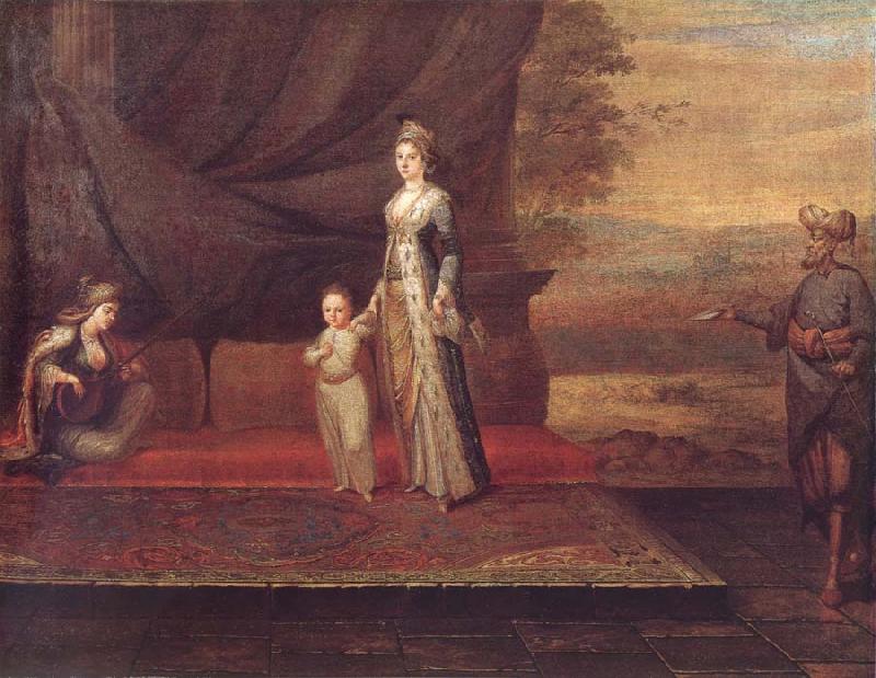 Jean-Baptiste Van Mour Portrait of Lady Montagu Germany oil painting art